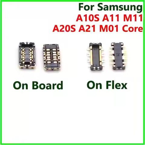 1-10pcs FPC Battery Clip Connector Plug On Main Board Flex For Samsung A10S A11 M11 A20S A21 M01 Cor