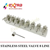 STAINLESS STEEL 8 WAYS VALVE ASSY