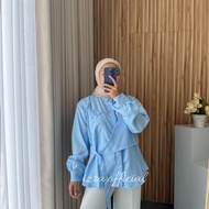 KEMEJA Alivia shirt, women's top, jumbo, big size, SML-XL-2XL-3XL-5XL, korean style, women's shirt