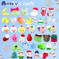 Kawaii Christmas Animals Squishy Simple Dimple Fidget Toys Pack Antistress Mochi Stress Relief Toys