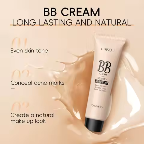 BB Cream Face Base Liquid Foundation Makeup Waterproof Long Lasting Facial Concealer Whitening Cream