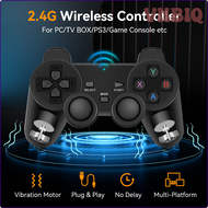 VNBIQ 2.4G รองรับอุปกรณ์ควบคุมสัญญาณไวร์เลสสำหรับ PS3/เครื่องเล่นวิดีโอเกม/พีซี/เกม Hdd/ โทรศัพท์/กล่องสมาร์ททีวี/แล็ปท็อป10M Gamepad พร้อม360 ° จอยสติ๊ก BVNEA