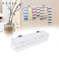 [Adepe] Label Dispenser 7 Grid Acylic Clear Label Roll Holder for Wall School Office