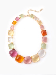 Cider Polyresin Gemstone Pendant Necklace