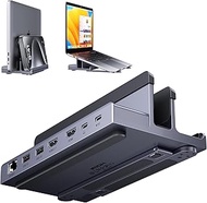 Laptop Docking Station Stand Dual 4K: QUUGE USB C Docking Station Dual Monitor for Laptop, 2 HDMI (W