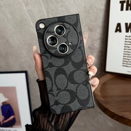 Find N3 Casing Case for OPPO Find N3 Retro Oval Pattern PU Leather Hard Mobile Phone Case Cover Find