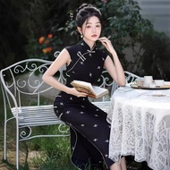 IBUY IBUY Summer New Style Improved Cheongsam Sleeveless Daily Slim-fit Classy Chinese Style Improve