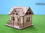 DIY模型小木屋-雷射切割雕刻系列-CL-1002A(右向)