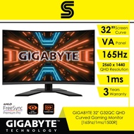 GIGABYTE 32" G32QC-A QHD Curved Gaming Monitor - [165hz/1ms/1500R]