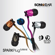 Earphone Sonicgear Sparkplug Turbine Grafite Chrysan SuperBass Full Colors Original Official Warranty