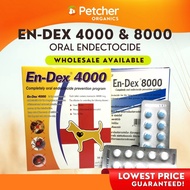 Petcher En-Dex Endex 4000  8000 for Dogs and Cats Anti Ticks, Fleas and Mange Pet Treatment