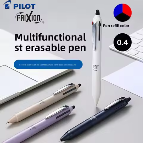 Pilot Japan FRIXION SYNERGY 3Color Erasable Pen ST Tip Press Thermo-erasable 0.4MM Office Black/Blue