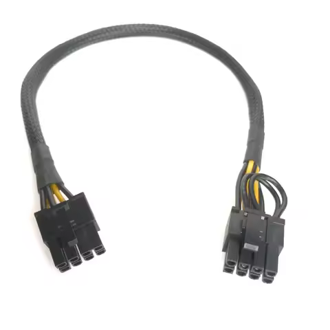 PC PSU PCI-E 8-pin 8pin Male GPU Video Card Power Cable Cord 18AWG 30cm for Dell T5810 T3610 T5610 T