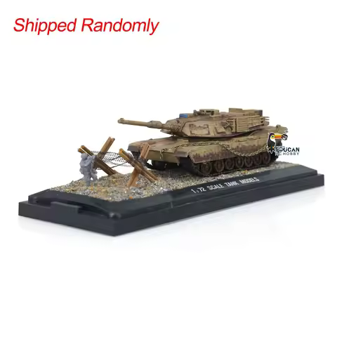 Mini Toys Henglong 1/72 Scale RC Tanks US Abrams M1A2 Tank 3918 Static Plastic Model Without Radio S