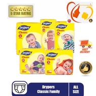 Drypers Classic Tape S70/ M54/L58/ XL44/ XXL40