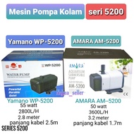MESIN Large Aquarium Pond Pump Machine. Yamano WP 5200 and AMARA AM-5200. For 3x3m and 2x4m fish pon
