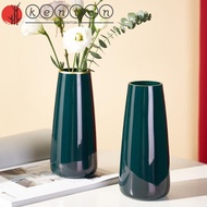 KENTON Flower Vase, Table Centerpieces Glass Desktop Vase Ornaments, Modern Gold Edge Home Decor Clear Vase Container Pot Living Room