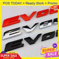 EVOLUTION Logo Car Auto Emblem Sticker Badge Lancer EVO X inspira Mivec Rear Bonnet Evolution Sticke