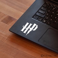 stiker hp - stiker hp logo harry potter untuk laptop apple macbook - putih