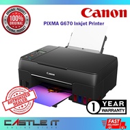 Canon PIXMA G670 Wireless Multifunction All-In-One Megatank Inkjet Printer Photo Printing