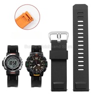 Rubber Watchband for Casio PRO TREK Series PRT-B50/B70 PRW-35/51/61Y Elastic Comfortable Silicone Wa