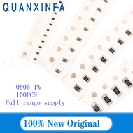 100pcs 0805 1% SMD resistor 0R 10M 1/8W 0R-1M 1 10 100 150 220 330 ohm 1K 2.2K 10K 100K 0R 1R 10R 10