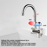 Kitchen 360 Rotation Electric Water Heater Instant Hot Water Heater Cold Heating Faucet Tankless Instant Water Heater 3000W