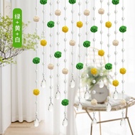 Door Curtain Nordic Crystal Bead Curtain Living Room Door Curtain Hallway Partition Curtain Door Curtain Aisle Beads Han