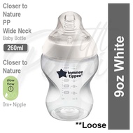 TOMMEE Tippee Natural Start Closer to Nature Baby Milk Bottle 5oz/9oz/11oz PP Glass PPSU Botol Susu