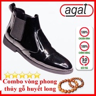 Agat Men's High-top Boots, Beautiful High Quality, Super Durable Stitched Sole, 3cm Height Increase,
