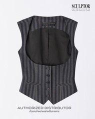 SCULPTOR® เสื้อกั๊ก Classic Stripe Vest