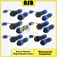 (1pc) SP13 Series IP68 13MM Waterproof Connector ( Screw Thread Plug & Socket Joint )