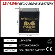 Big Power 12v 1.2ah 2.3Ah 3.2Ah 4.5Ah battery Rechargeable Battery