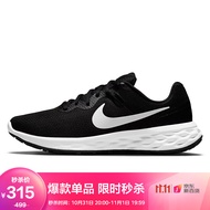 耐克NIKE 男子 跑步鞋 缓震 透气 REVOLUTION 6 NEXT NATURE 运动鞋 DC3728-003黑色44码