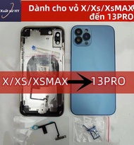 Tự Làm Nắp Lưng Nhà Ở Pin Giữa Khung Thay Thế Cho iPhone X/XS/XS Max/13 Pro Tương Thích Điện Thoại D