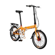 Bond Fujita Folding Bicycle for Men and Women20Inch Aluminum Alloy Folding Bicycle Shimano7Grade Variable Speed Double Disc Brake Mini Student Bicycle