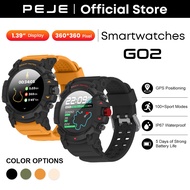 Peje G02 Smart Watch | IP67 Waterproof+1.39 Inch HD Color Screen | Blood Pressure Blood Oxygen Monit