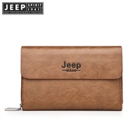 JEEP SPIRIT 1941 ESTD Men's Leather Bag Leather Shoulder Bag Classic Wallet