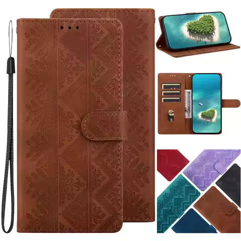 Flip Leather Wallet Phone Case For OPPO A60 A59 A58 A57 A55 A54 A38 4G 5G A40M A40 A57S A52 A36 Card