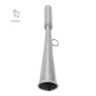 SHOUKEY Boat Fog Horn, 304 Stainless Steel Silver Handheld Foghorn, Loud Signal Removable Mouthpiece