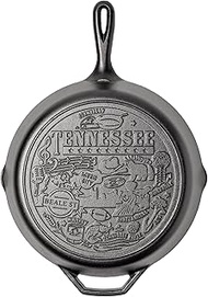 Lodge 12 Inch Cast Iron Skillet – Pre-Seasoned Frying Pan with Teardrop Handle – Oven, Stovetop, Gri