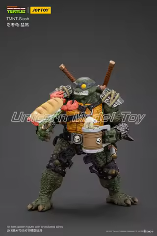 【UA】JOYTOY Scale 1/18 Action Figures TMNT-Slash Models Toys Gifts