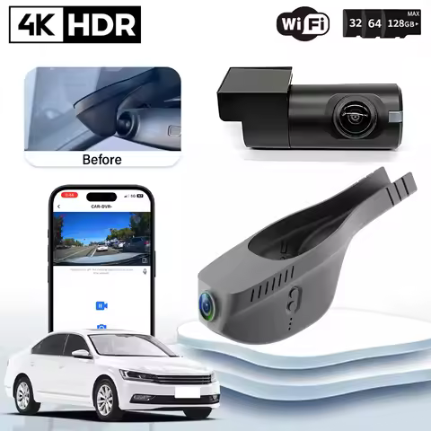 Plug and Play 4K 2160P Dash Cam For Volkswagen VW Passat B8 2016-2023 Jetta Car Dvr Recorder WIFI&Ap