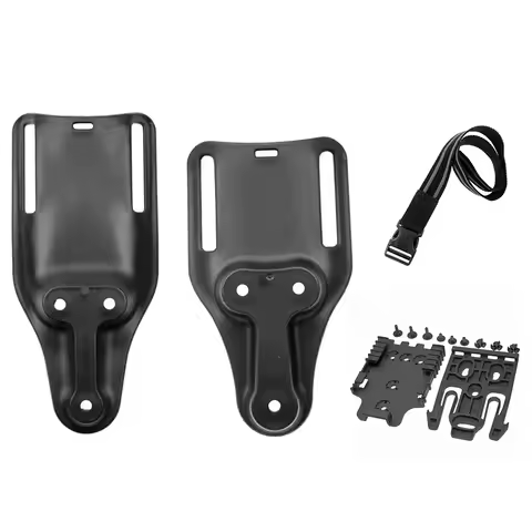 Tactical Quick Locking Fork System Kit QLS 19 22 Gun Holster Adapter Drop Leg Strap Waist Belt Loop 