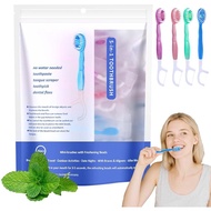 5 in 1 Mini Toothbrush and Floss Disposable Travel Toothbrush Set Portable Oral Care for Kids Adults