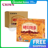 Crown | (박스) คราวน วาฟเฟลเนย 316 กรม 10 ชน ขนมขนาดใหญ จจยอนบร