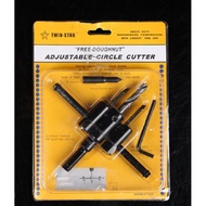 Woodworking Alloy Adjustable Hole Saw Airplane Shape Adjustable Woodworking Hole Saw 25MM-120MM