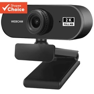 Computer Webcam HD For PC 2K Min i Web Camera with Microphone USB  2.0 Web Cam For Mac Laptop Deskto