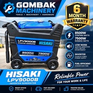 HISAKI LPV9000B 8500W Inverter Generator 7.5kW Rated Silent Petrol Generator 6 Months Warranty