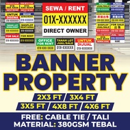 BANNER PROPERTY | BANNER PRINTING | BANNER FOR RENT AND SALE | BANNER UNTUK DISEWA | BANNER MURAH